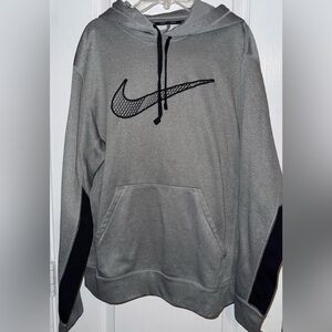 VTG NIKE EUC Grey/Black Logo Hoodie